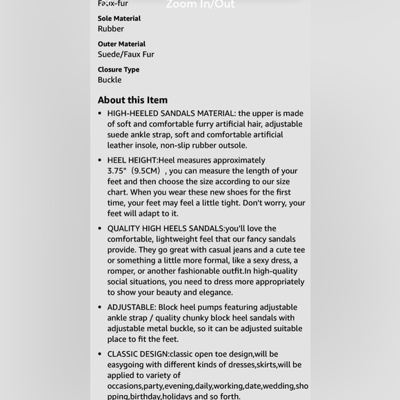 FLUFFY FEATHER HIGH HEEL - Picture 8 of 12